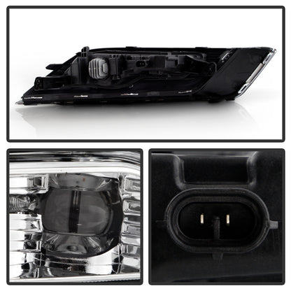Spyder 17-18 Ford Fusion OEM Full LED Fog Lights w/Switch - Clear (FL-FFUS17-LED-C)