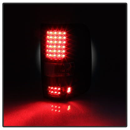 Xtune Ford F150 Styleside 04-08 (Not Fit Heritage & SVT) LED Tail Lights Black ALT-ON-FF15004-LED-BK