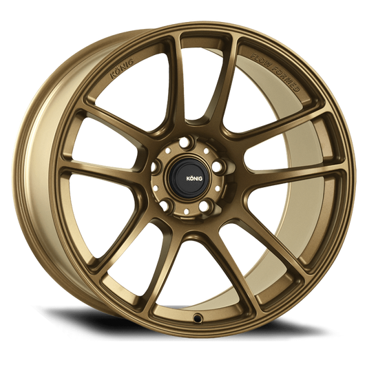 Konig Heliogram 19X8.5 5X114.3 ET32 Matte Bronze Knurled Bead Flow Formed