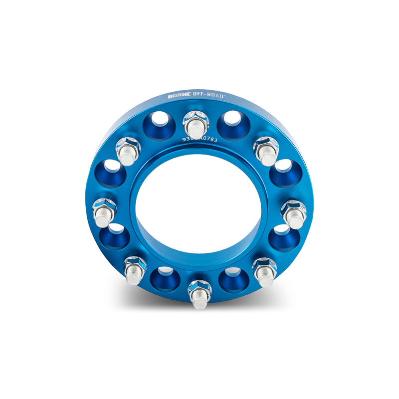 Mishimoto Borne Off-Road Wheel Spacers 8x165.1 116.7 38.1 M14 Blue