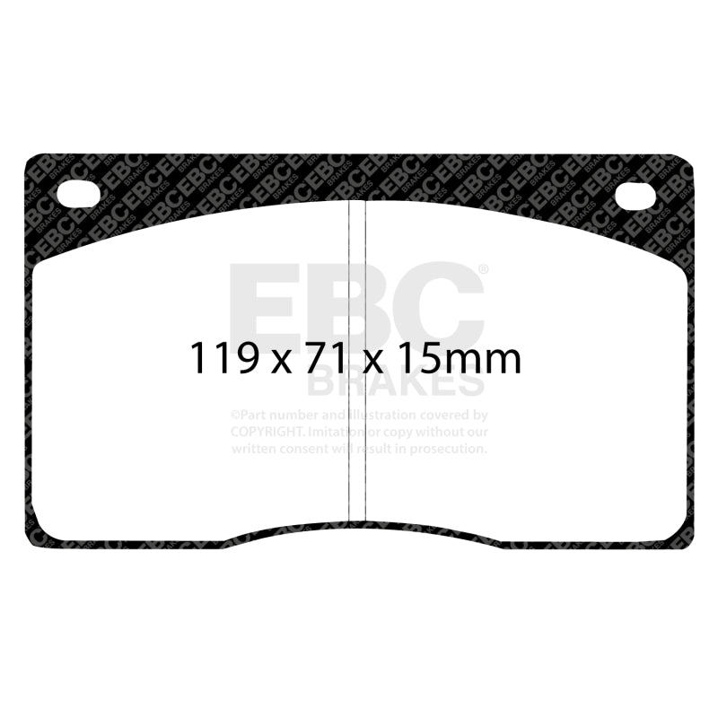 EBC 93-97 Aston Martin DB7 3.2 Supercharged Greenstuff Front Brake Pads