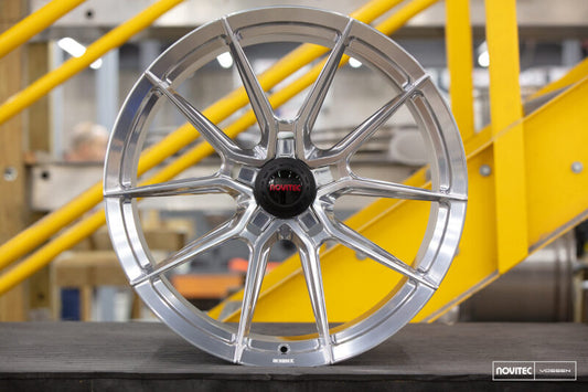 Vossen x Novitec NF10 20x9.5in - 5x114.3 BP - ET28 - Brushed Gloss Clear Ferrari SF90 Front Wheel