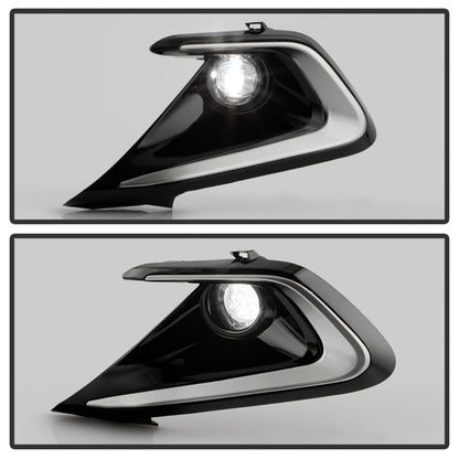 Spyder 23-24 Toyota Corolla Hatchback OEM Full Fog Lights w/Switch - Clear (FL-TCOC2023-HB-LED-C)