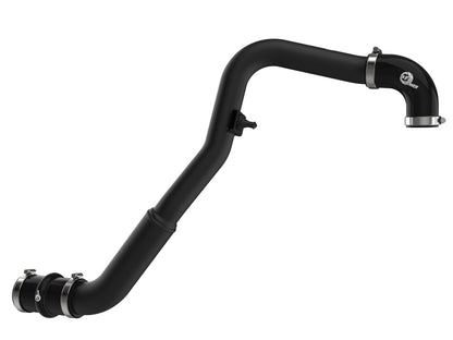 aFe BladeRunner 2in to 2-1/2in Aluminum Hot Charge Pipe Black Ford F-150 24-26 V6-2.7L (tt)