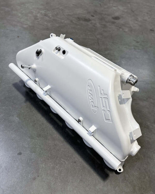 CSF BMW M2/M3/M4 S58 (G8X) Charge-Air Cooler Manifold - Brilliant Frozen White Metallic