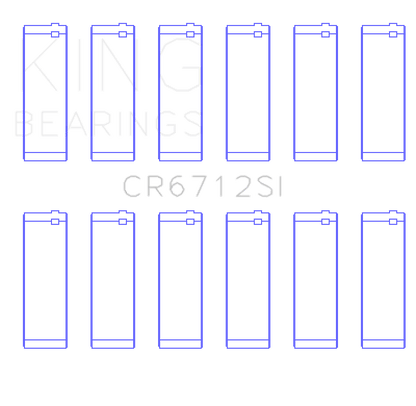 King Engine Bearings Ford V6 Triton/Ohv (Size +0.75mm) Connecting Rod Bearing Set