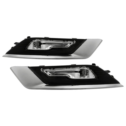Spyder 17-18 Ford Fusion OEM Full LED Fog Lights w/Switch - Clear (FL-FFUS17-LED-C)