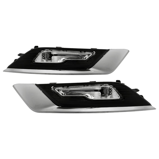 Spyder 17-18 Ford Fusion OEM Full LED Fog Lights w/Switch - Clear (FL-FFUS17-LED-C)
