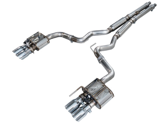 AWE Tuning 18-23 S550 Mustang GT SwitchPath Exhaust - Chrome Silver Tips