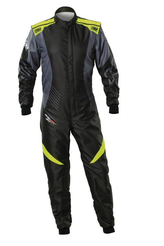 OMP KS-2X ART SUIT FIA 8877-2022 - FOR KIDS BLACK / FLUO YELLOW SZ 140
