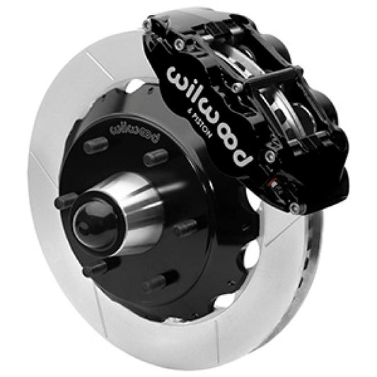 Wilwood 63-87 C10 CPP Spindle FNSL6R Front BBK 13in Slotted 6x5.5 BC - Black