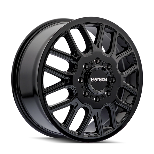 Mayhem 8107D Cogent Dually 20x8.25 / 8x165.1 BP / 115mm Offset / 121.3mm Hub Gloss Black Wheel