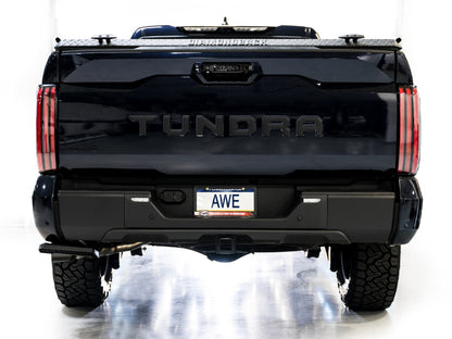 AWE Tuning 0FG Exhaust for 3rd Gen Toyota Tundra - Dual Diamond Black Tips