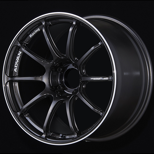 Advan RSIII 19x9.0 / +45 Offset / 5x114.3 / 73mm Bore / Black Gunmetallic and Ring