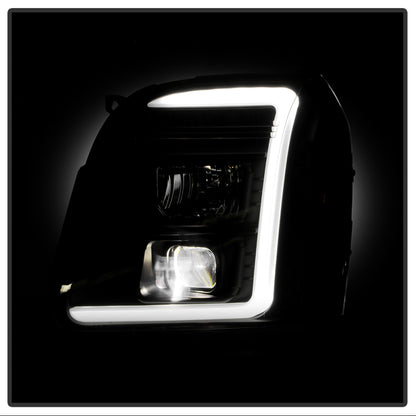 Spyder 07-14 GMC Yukon High-Power LED Headlights - Black (PRO-YD-GY07V2PL-BK)