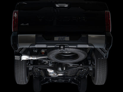 AWE Tuning 0FG Exhaust for 3rd Gen Toyota Tundra - Dual Diamond Black Tips