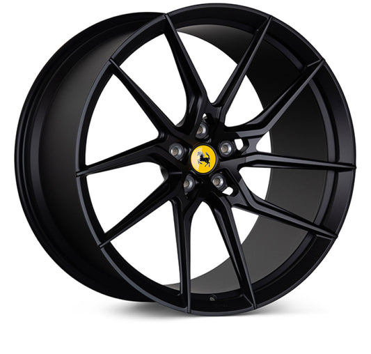 Vossen x Novitec NF8 21x9in - 5x114.3 BP - ET35 - Satin Black Ferrari 488 / F8 Front Wheel