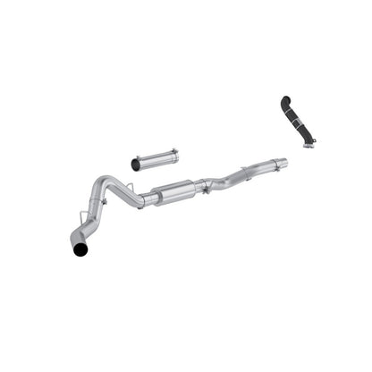 MBRP 06-07 Chevy Silverado / GMC Sierra 2500/3500HD 4in OD CatBack Single Side Exit w/ Downpipe - AL