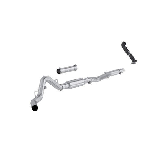 MBRP 06-07 Chevy Silverado / GMC Sierra 2500/3500HD 4in OD CatBack Single Side Exit w/ Downpipe - AL