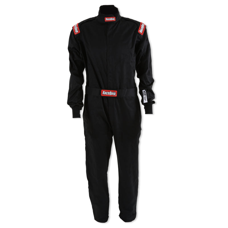 RaceQuip Black Chevron-1 Suit - SFI-1 3XL