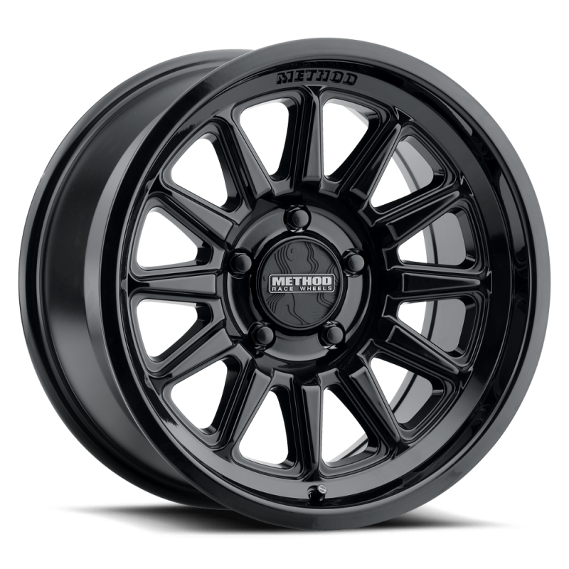 Method MR323 20x9 / 8x180 BP / 12ET / 5.44in BS / 130.81mm CB - Gloss Black Wheel