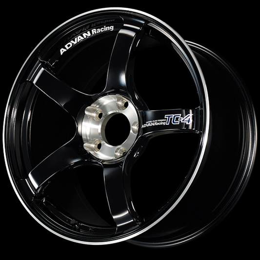 Advan TC-4 SE 18x9.0 / +35 Offset / 5x114.3 / 73mm Bore / Racing Gloss Black and Diamond Cut