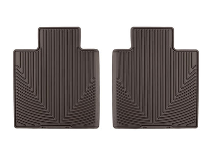 WeatherTech 22-24 Toyota Tundra/Tundra Hybrid Rear Rubber Mats - Cocoa