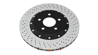 DBA 06-11 Jeep Grand Cherokee SRT 8 Front Cross Drilled & Dimpled 5000 XD Series Ring