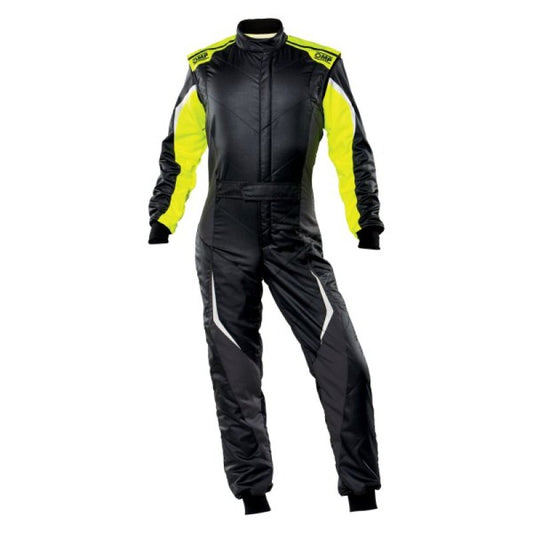 OMP Tecnica Evo Overall My21 Black/Yellow - Size 54 (Fia 8856-2018)