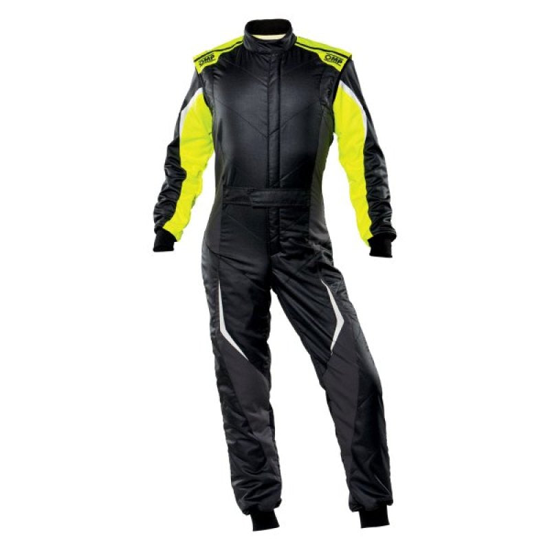 OMP Tecnica Evo Overall My21 Black/Yellow - Size 60 (Fia 8856-2018)