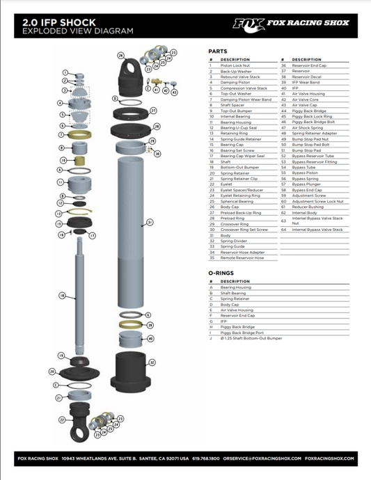 Fox Spherical Bearing- 0.750in Bore