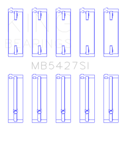 King Engine Bearings Honda L13A4/L15A (Size +0.50mm) Main Bearing Set