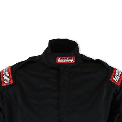 RaceQuip Black Chevron-5 Jacket SFI-5 - Large