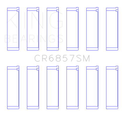 King Engine Bearings Chrysler Pentastar 3.6L Erb V6 (Size +0.25mm) Connecting Rod Bearing Set