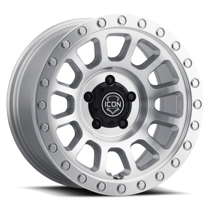 ICON Hulse 18x9 6x135 6mm Offset 5.25in BS Silver Machined