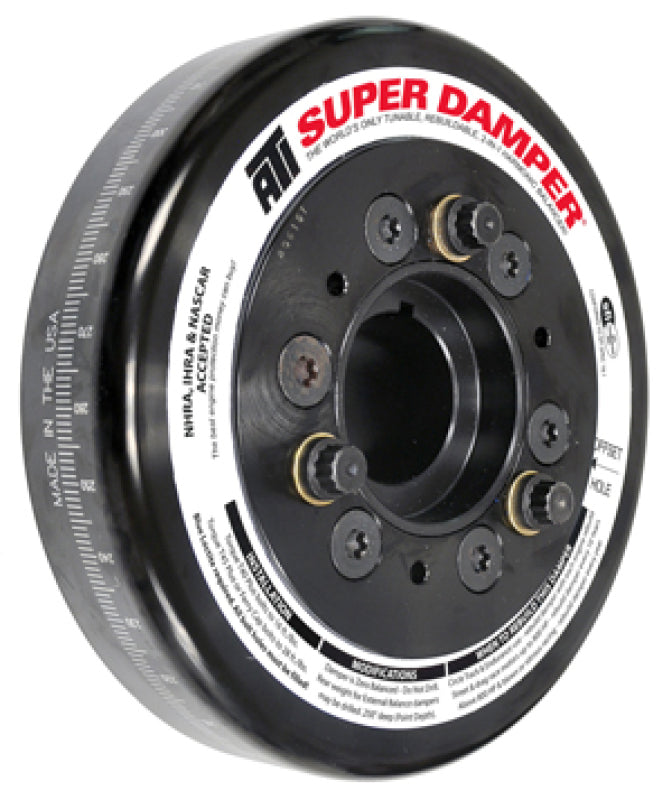 ATI Damper - 7.074in - Steel - Chevy SB / 90 Deg V6 - C-Bore Front - 3 Ring - 1Pc