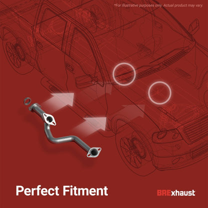 BRE Exhaust 12-17 ACCENT RIO 1.6L Front Pipe Kit