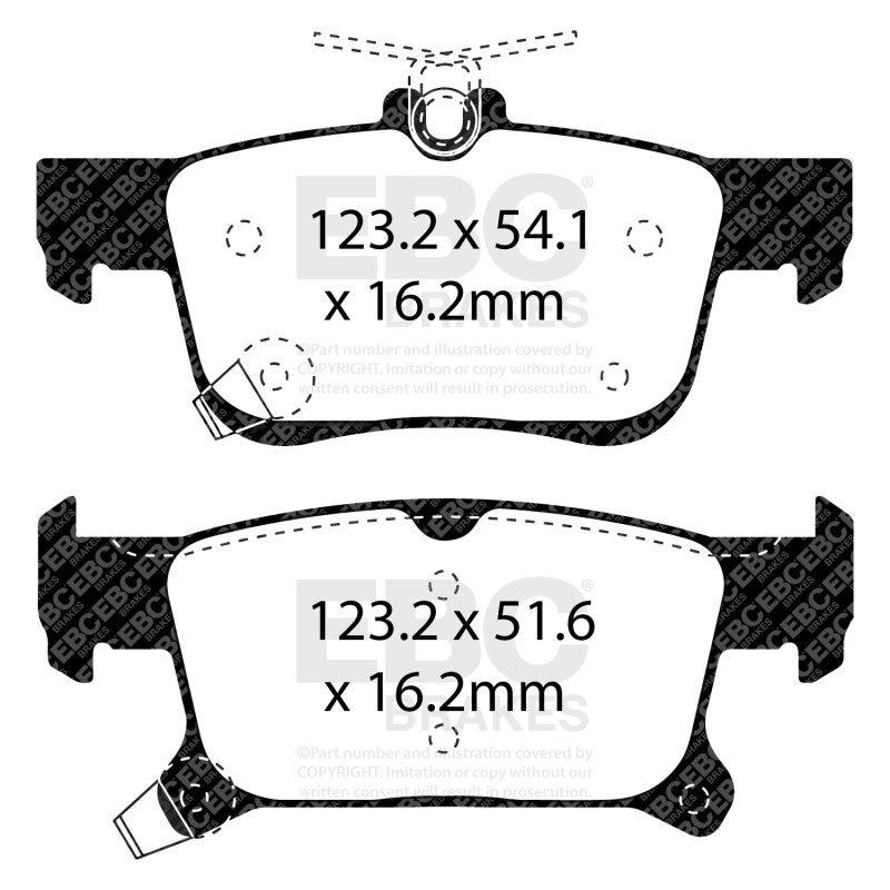 EBC 2016+ Buick Envision 2.0L Turbo Ultimax2 Rear Brake Pads