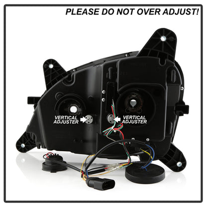 Spyder 13-19 Peterbilt 579 Passenger Side Projector Headlights - Black (PRO-YD-PB57914-SEQ-R-BK)