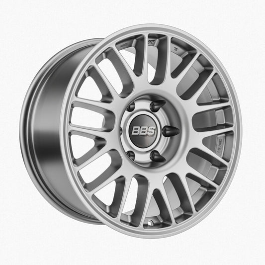 BBS TS-M 18x9in - 5x120 - 72.56 CB - ET30 - Satin Silver Wheel