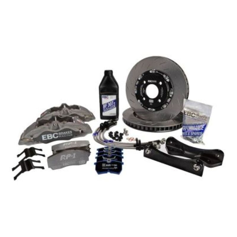 EBC Racing 99-04 Honda S2000 AP1 2.0L Anodized Apollo-4 Calipers 330mm Rotors Front Big Brake Kit