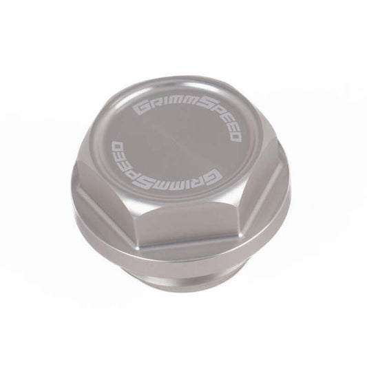 GrimmSpeed 89-22 Subaru All Models Bolt Oil Caps - Silver