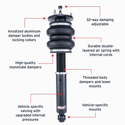 Air Lift Performance 06-12 Lexus GS300 Air Suspension Front Kit