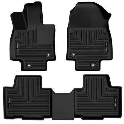 Husky Liners 2024 Toyota Grand Highlander Weatherbeater Black Front & 2nd Seat Floor Liners