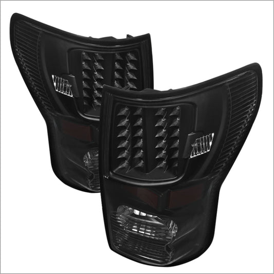 xTune Toyota Tundra 07-13 LED Tail Lights Black ALT-JH-TTU07-LED-BK