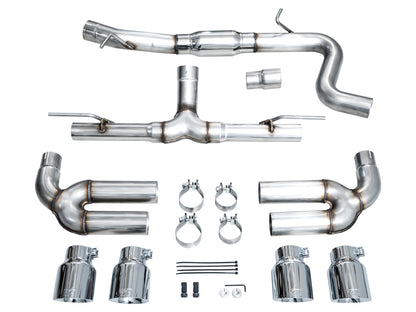 AWE Tuning 22-24 Audi 8Y S3 Track Edition Exhaust - Chrome Silver Tips
