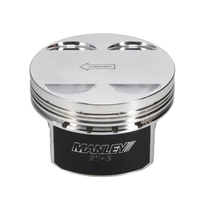 Manley Nissan GTR VR38DETT 99mm Bore 88.4mm Stroke -2cc Dish Turbo Tuff Piston Set w/ Rings