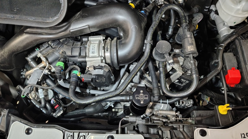 J&L 2025 Ford Transit 150/250/350 3.5L Oil Separator - Black Anodized