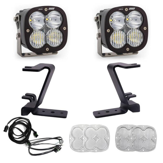 Baja Designs 2023+ Ford F250/F350 Super Duty XL80 Drive/Combo A-Pillar Kit - White