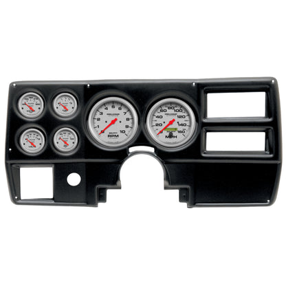 Autometer Ultra-Lite 94-87 Chevy GMC Truck AC Dash Kit 6pc Tach / MPH / Fuel / Oil / WTMP / Volt